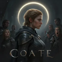 ( side profile ) concept art by thomas blackshear, imogen poots as galactic templar, light halo, gloomhaven, matte painting, octave render, extremely emotional, realistic shaded lighting poster by hsiao ron chen, artgerm, lawren harris, eve ventrue, magali villeneuve, jeremy lipkin, rob rey, christophe vacher