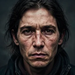 portrait photography of homeless by annie leibovitz, perfect facial symmetry, dim volumetric cinematic lighting, 8 k, post - processing, extremely hyper - detailed, intricate, epic composition, masterpiece, stunning,