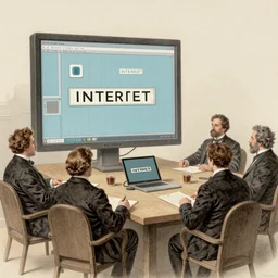 a 1905 depiction of the internet, detailed, old