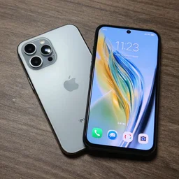 of a iphone 1 3 pro mixed with google pixel 6
