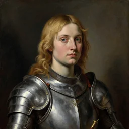 saoirse ronan, blonde hair, wearing armour, portrait, oil painting by titian, hard focus