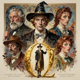 the wizard of oz, movie poster, cinematic, horror, highly detailed, character portrait, digital painting, artstation, concept art, matte, sharp focus, illustration, art by artgerm and greg rutkowski and michael whelan and gustave dore and alphonse mucha