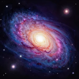 detailed vector art galaxy