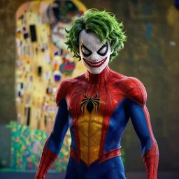 giger spider joker,, digital art, trending in artstation, cinematic lighting, studio quality, smooth render, unreal engine 5 rendered, octane rendered, art style by klimt and nixeu and ian sprigger and wlop and krenz cushart.