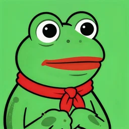 pepe the frog,pop art masterpiece by Jasper Johns and Matt Furie,