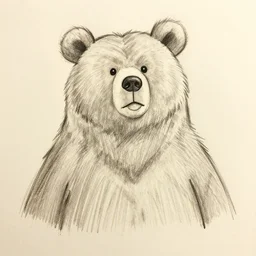 milt kahl cartoon sketch of a bear