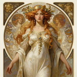 epic portrait an space goddess, fantasy, elegant, intricate, full frontal shot, highly detailed, digital painting, artstation, concept art, sharp focus, illustration, art by artgerm and greg rutkowski and alphonse mucha