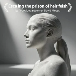 A transhumanist escaping the prison of their flesh, by wolfdogartcorner, David Moser