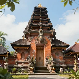 A beautiful, perfect, impressive, amazing concept art digital CG painting of a balinese temple, trending on ArtStation, Unreal Engine