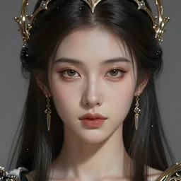up close portrait of a beautiful winter priestess, d & d, face, fantasy, intricate, elegant, highly detailed, digital painting, artstation hq, concept art, smooth, sharp focus, 4 k uhd, illustration, art by artgerm and jeehyung lee, trending on artstation, unreal engine 5 highly rendered