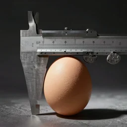calipers on egg, fantasy art