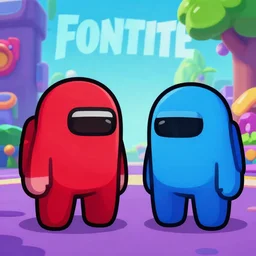 amongus x fortnite
