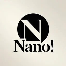 logo for an audiovisual!! production  studio called Nano!!!!!!. elegant. luxury. cosmetic.