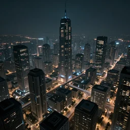 Beautiful, future city, at night, dimmed lights, rooftops are connected by bridges in a metropolis, magnificent, ultrawide shots, by Justin Gerard, Ivan Aivazovsky and Caspar David Friedrich, trending on artstation, UE5, realistic, photography, rtx on
