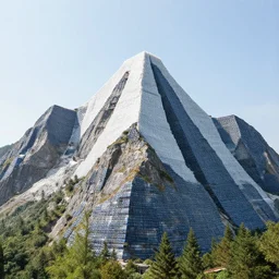 a mountain made of Plastic
