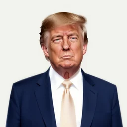 minimalist movie poster, brad pitt portrays donald trump, minimalism, digital art, fan art, trending on artstation