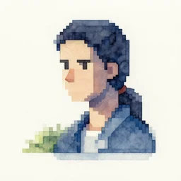 onbeabk jgju. watercolor by award - winning concept artist. pixel art, geometric, cinematic lighting.