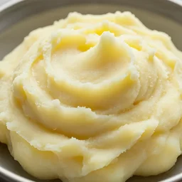 a mountain of mashed potato