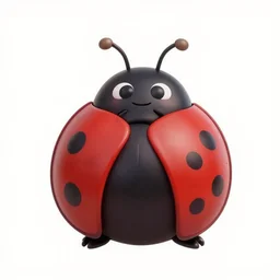 overhead view, ladybug cute cartoon sticker, highly quality, cute art style, artstation, unreal engine 5 4 k, translucent background,