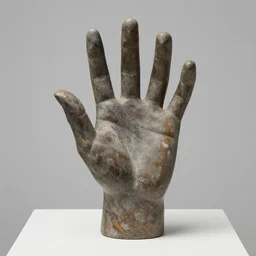 hand sculptures in the style of bruce nauman, hyperreal - h 6 4 0