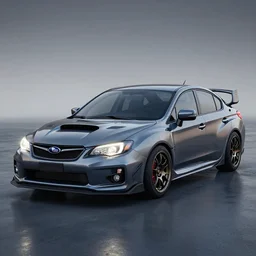 Subaru Imprezza STI sponsored by Nike, 4k, octane render, ultra realistic,