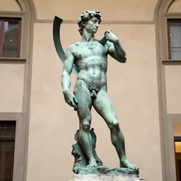 the bronze ribbon statue by michelangelo