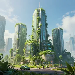 🌿🚗🏢🌿🏢🌿, style artstation, style greg rutkowsk, octane render, unreal engine 6, epic game graphics, fantasy, ciberpunk, conceptual art, ray tracing