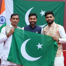 a stock photo of where india and pakistan are friends