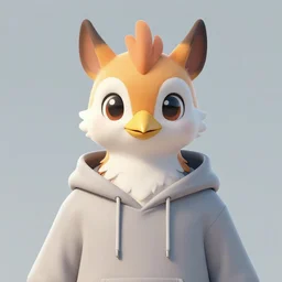 front facing portrait. humanoid furry! anthro, anthro, anthro, avian, avian, avian!!! fursona, bird, bird, bird!!! digital art! trending on artstation! subject wearing hoodie and jeans!! subject is female!! female!!! big beak, big beak, big beak!!! blue feathers!! birdfolk!! owlkin!! Character design by charlie bowater, ross tran, artgerm, and makoto shinkai, detailed, inked, western comic book art.