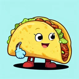 anthropomorphic taco