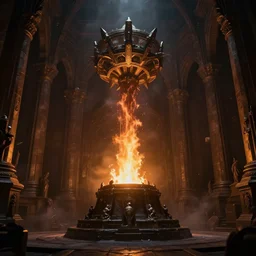 holy foundry of the good and evil, dramatic lighting, cinematic, establishing shot, extremely high detail, photorealistic, cinematic lighting