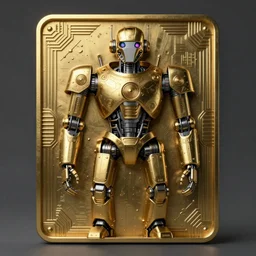 Concept Digital Art Highly detailed Art Deco Cybertronian Nomad Robot portrait with brass padding by Stephen Artist