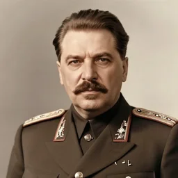 portrait photo of stalin, elegant