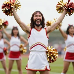 jesus as a cheerleader