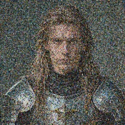 a portrait of a knight with long hairs, art by James Jean and Wayne Barlowe, high detail, cinematic, cgsociety 8k