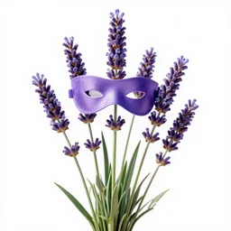 a lavender plant in a manga comic style, masked transparent flat background, 8 k, volumetric lighting, french nouveau, trending on artstation, octane render, ultra detailed, hyperrealistic