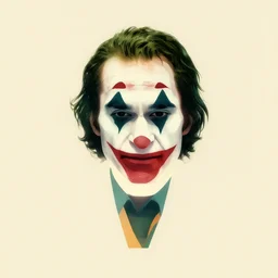 minimalist movie poster, clint eastwood! joker, minimalism, fanart, retro