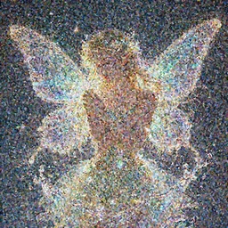 champion Splashart of the goddess of fairies filled with sparkeling light and a loving sensation