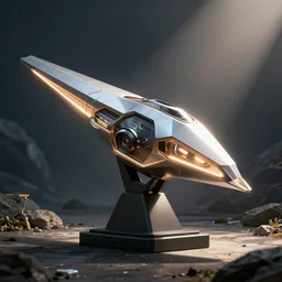 cyber anvil with glowing features, cinematic, high details, octane render, unreal engine