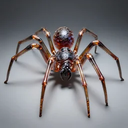 giantinspired chrotranslucent sculpted sculptures artofspiders ethereal hivespiders sculpture recreated glossy molten venom