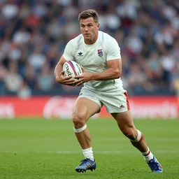 photo of brett goldstein playing rugby for the english team
