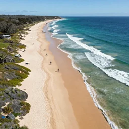 aerial drone photograph of a beautiful beach in western Australia, high quality, award winning, 8k,