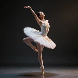 full body pose, hyperrealistic photograph of stunning ballerina, dim volumetric lighting, 8 k, octane beautifully detailed render, extremely hyper detailed, intricate, epic composition, cinematic lighting, masterpiece, trending on artstation, very very detailed, stunning, hdr, smooth, sharp focus, high resolution, award, winning photo, dslr, 5 0 mm