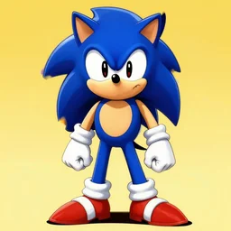 sonic the hedgehog, dressed up as knuckles, Trending on Artstation, Hiroaki Tsutsumi style