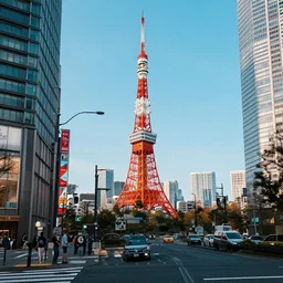 a portrait of the city of tokyo photo - realistic 4 k