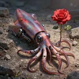 robotic squid, o rose, thou art sick! broken microphone