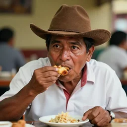 4 3 9 / 5, 0 0 0 resultados de traduccion epic masterpiece of cinematographic hyperrealism where a mexican appears eating a taco in the background you can see the raised blue flag and a horizontal white stripe in the horizontal center