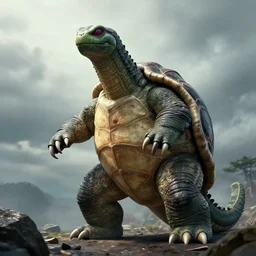 photos of Gamera, the giant Turtle kaiju monster, shot in the style of National Geographic, atmospheric, Japan, hyperreal