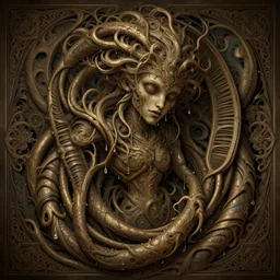 twisted fairytale, fibonacci, sweat drops, insane, intricate, highly detailed, digital painting, artstation, concept art, smooth, sharp focus, illustration, Unreal Engine 5, 8K, art by artgerm and greg rutkowski and alphonse mucha