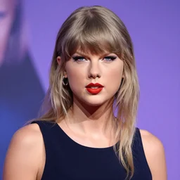 Taylor Swift frowning